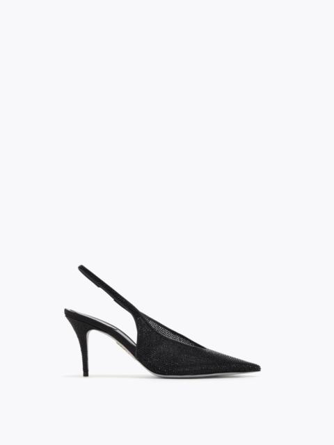 RENE CAOVILLA JINNY BLACK SLINGBACK 80