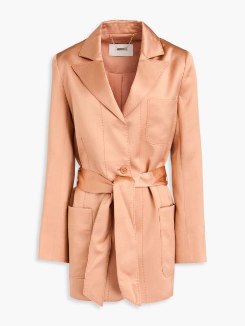Zimmermann Belted shantung blazer