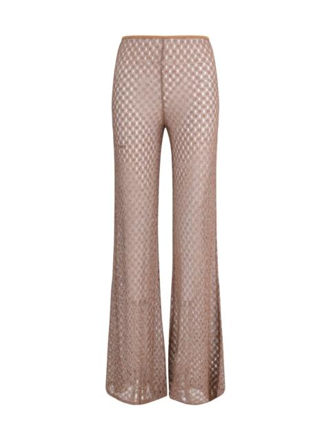 Missoni Missoni Women Flared Knit Trousers With Lamé