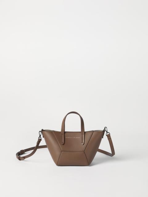 Brunello Cucinelli BC Duo mini bag in calfskin with monili