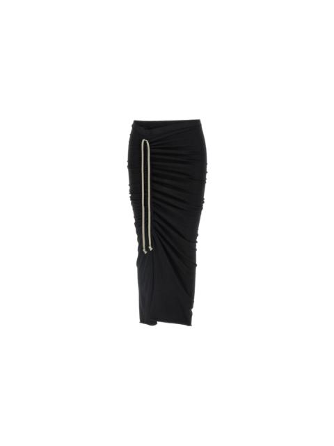 Rick Owens DRKSHDW SOFT EDFU SKIRT KNEE (BLACK)