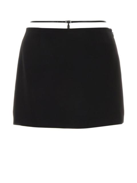 Dsquared Woman Black Polyester Mini Skirt