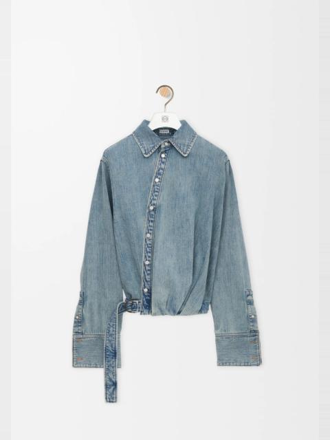 Loewe Draped shirt in denim
