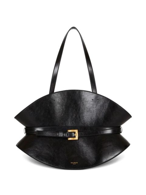Balmain Shuffle Medium Calfskin Bag