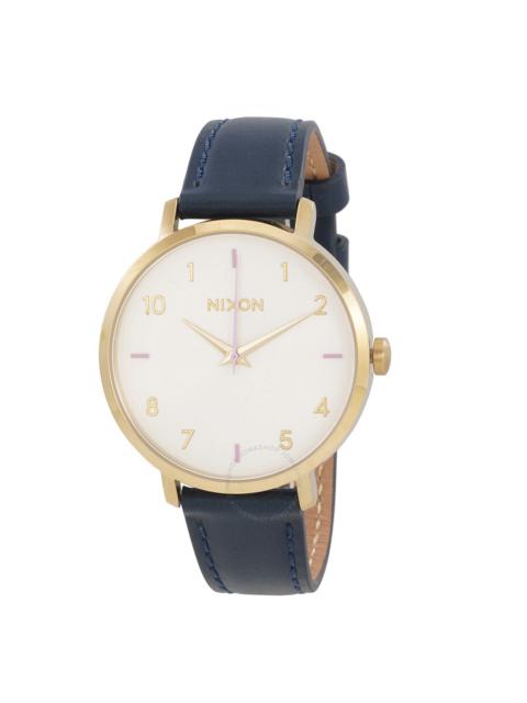 Other Designers Nixon - Nixon Arrow Quartz Grey Dial Blue Leather Watch A1091-151-00