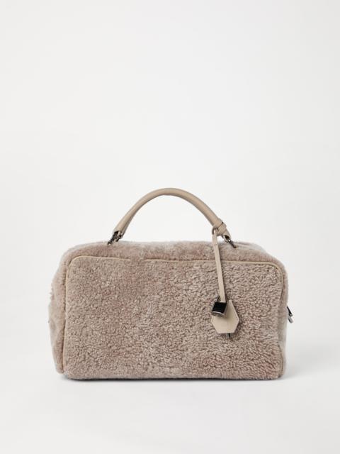 Brunello Cucinelli Explorer boston bag in curly shearling