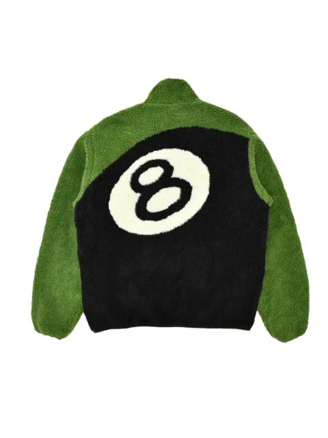 Stüssy Stüssy 8 Ball Reversible Sherpa Jacket in Green