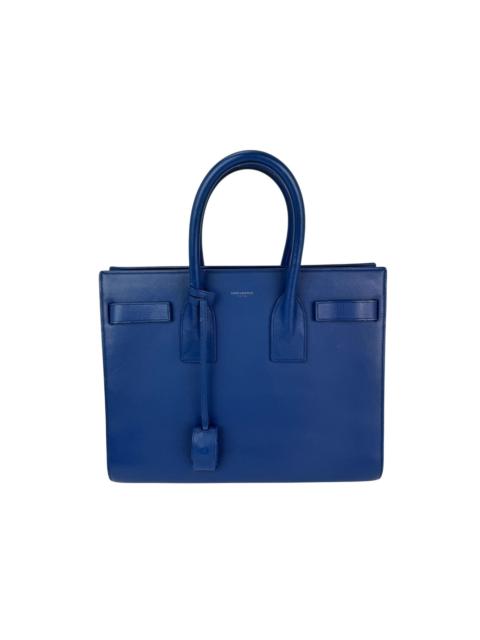 SAINT LAURENT Saint Laurent Sac De Jour Blue Leather Hand Bag