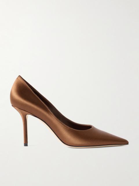 JIMMY CHOO Love 85 Satin Pumps