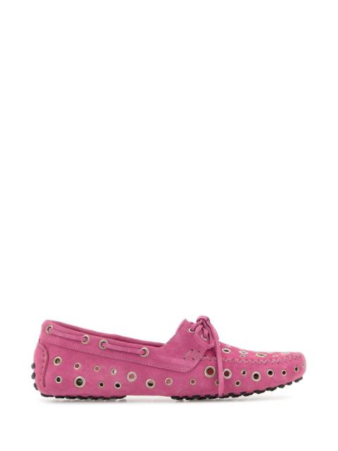 gimaguas Pink suede Car loafers
