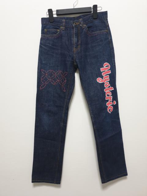 Hysteric glamour custom made script denim jean