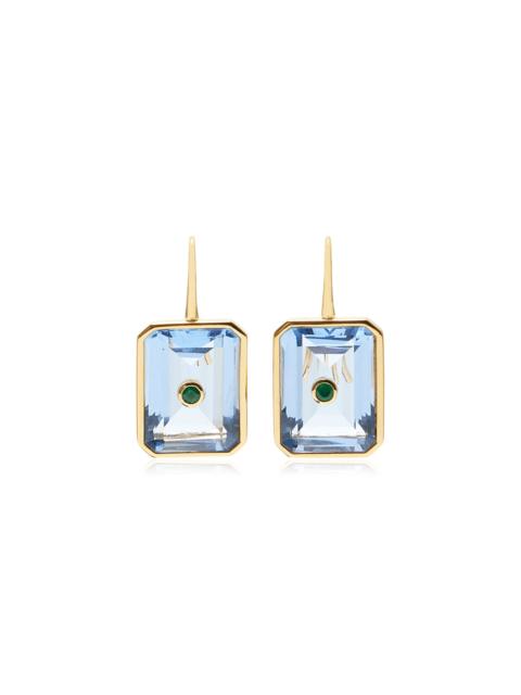 LIZZIE FORTUNATO Tile Earrings blue