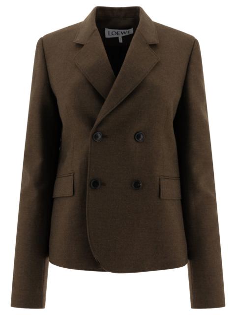 Loewe Loewe Double-breasted Wool Blazer