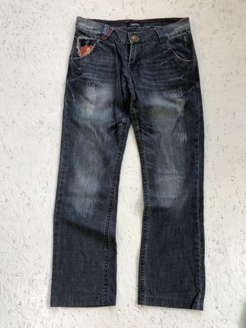 Hysteric Glamour Japanese brand x In The Attic Double Waist Jeans Punk Style