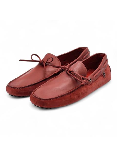Other Designers Ferrari × Tod's - Leather Gommino Driving Loafers Red UK 11.5 US 13 - $695
