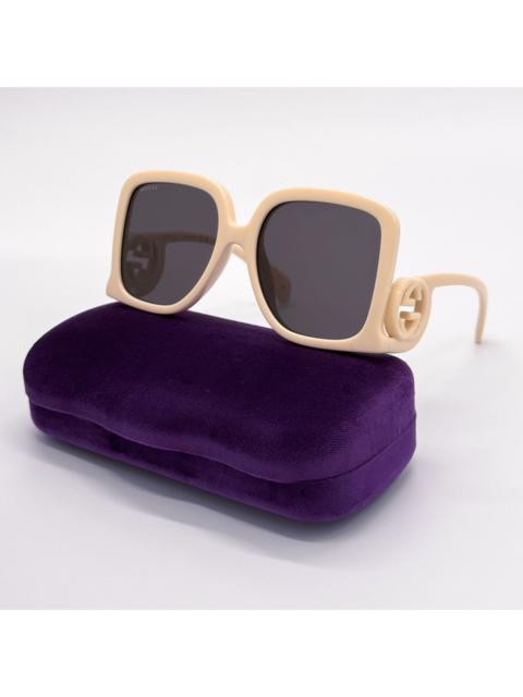GUCCI NEW GUCCI GG1326S 009 OVERSIZED IVORY GREY WOMEN SUNGLASSES