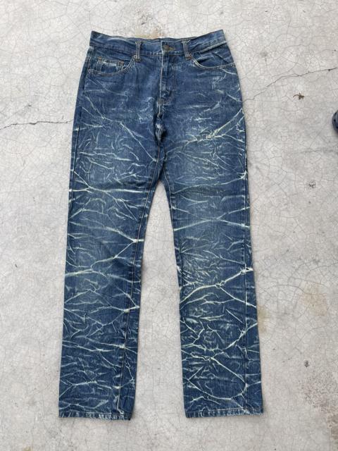 Other Designers Japanese Brand - Sunlucas thunder art acid wash denim