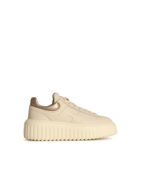 HOGAN Hogan 'H-STRIPES' Beige Leather Sneakers