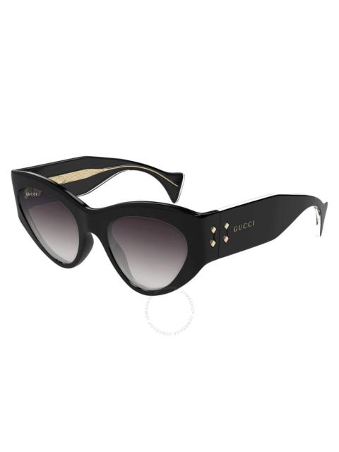 GUCCI Gucci Grey Gradient Cat Eye Ladies Sunglasses GG1704S 001 54