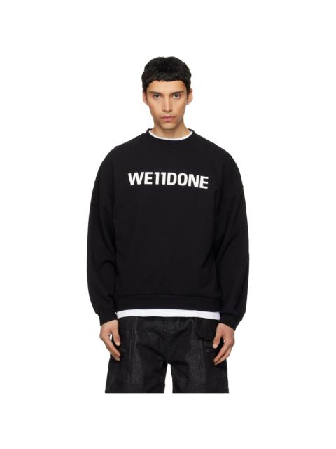 We11done Black 'WE11DONE' Sweatshirt
