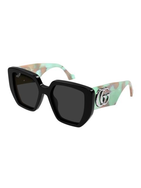 GUCCI Gucci Grey Geometric Ladies Sunglasses GG0956S 011 54