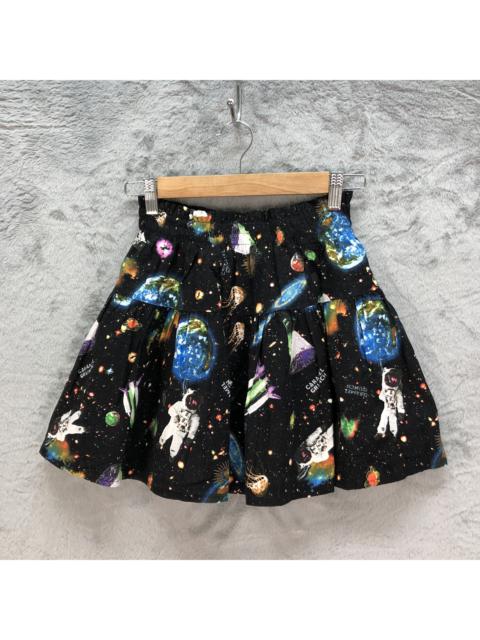 Other Designers Japanese Brand - RE+ PLUS CARAMEL CRUNCH GALAXY PRINTED MINI SKIRTS #6207-54