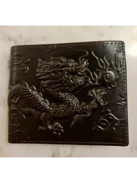 Genuine Leather - Dragon Pattern Short Wallet