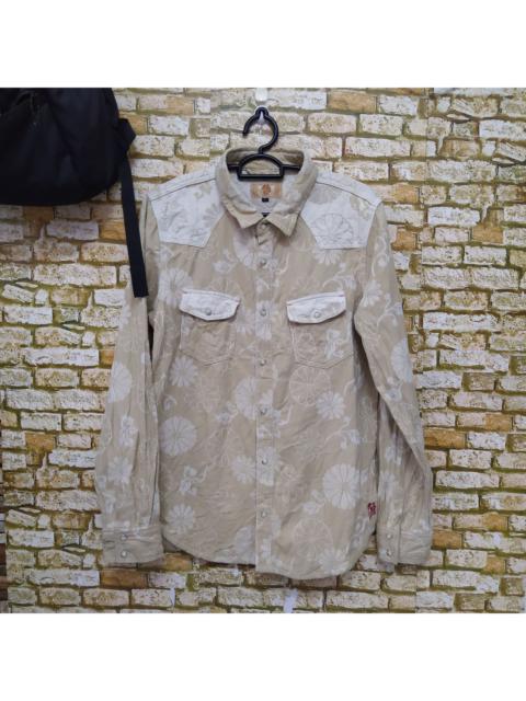 Other Designers Japanese Brand - ORIENTAL SASHIKO JAPANESE CULTWESTERN BUFFALO SHIRT (D360)