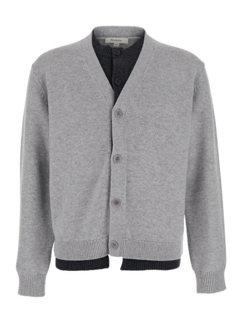 J.W. ANDERSON - Jw Anderson Men Contrast Layered Cardigan