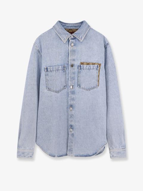 GUCCI Gucci Denim Shirt With Gg Insert