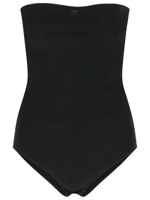 courrèges Courreges Black Viscose Blend Bodysuit