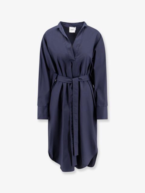 Other Designers Nude Cotton Dress With Belt