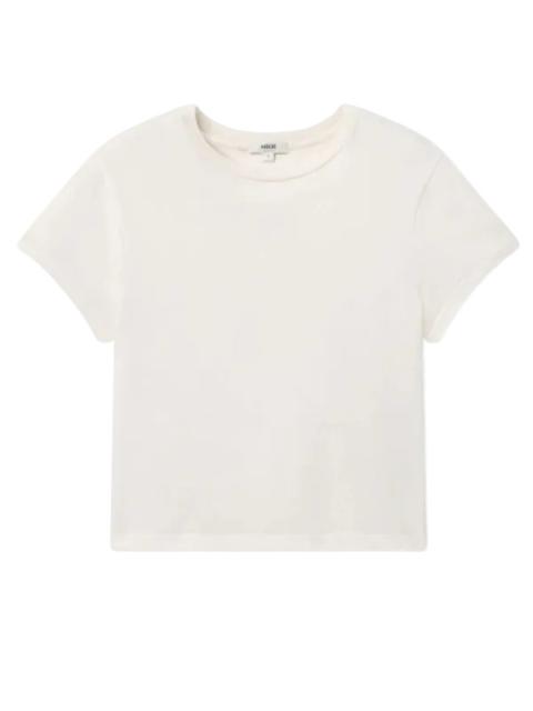 AGOLDE Adine Shrunken Tee in White Ash