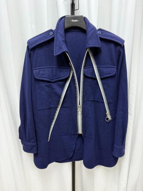 Yohji Yamamoto Yohji Yamamoto Gradient Zip Up Purple Jacket