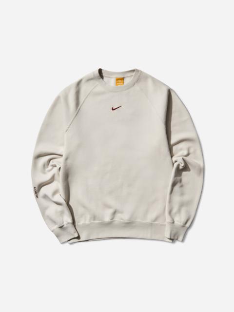 Nike Men's NOCTA Fleece Crewneck Sweatshirt Light Orewood Brown