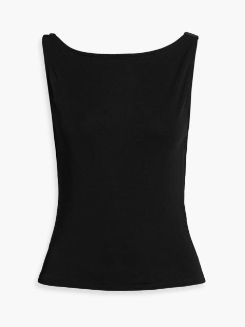 FRAME The Drape crepe-jersey tank