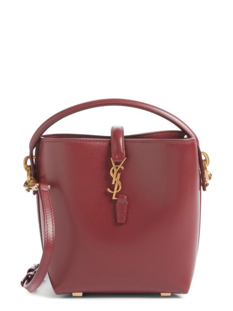 SAINT LAURENT Saint Laurent Mini Le 37 Leather Bucket Bag in New Dark Bordeaux at Nordstrom