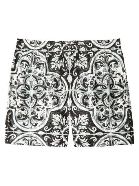 Dolce & Gabbana Dolce & Gabbana Printed Shell Swim Shorts