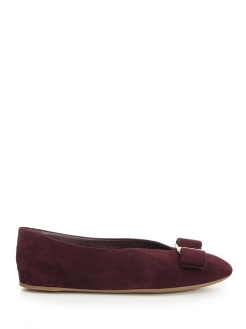 FERRAGAMO Ferragamo Women "Vara" Suede Ballerina