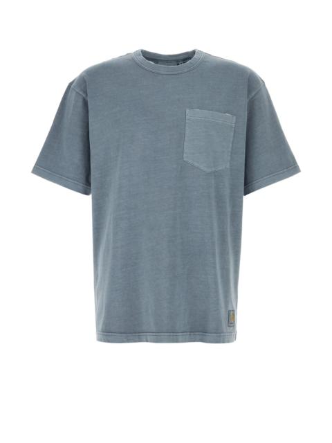 Carhartt Powder blue cotton S/S Torion Pocket T-Shirt