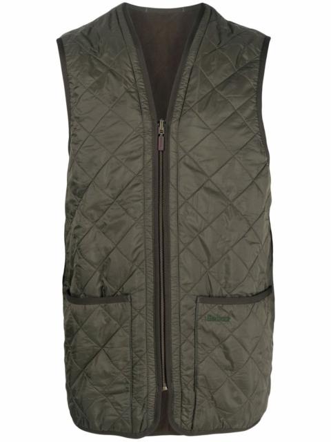 quilted pouch-pocket gilet