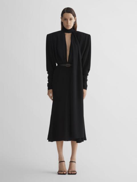 MUGLER black scarf power dress