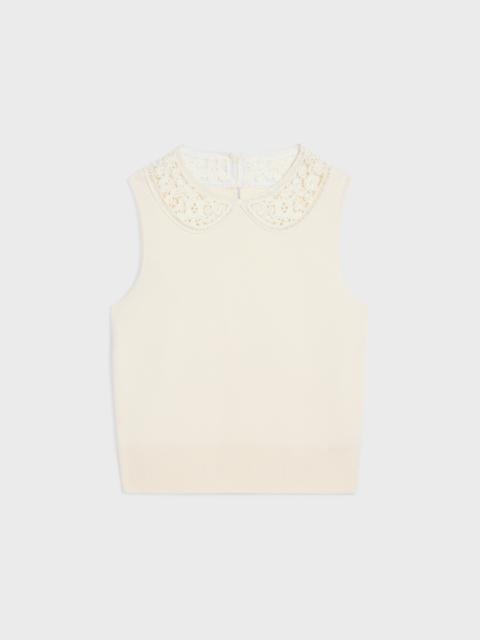 CELINE sleeveless top in wool