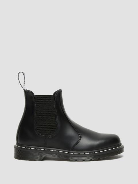 Dr. Martens 2976 White Stitch Smooth Leather Chelsea Boots
