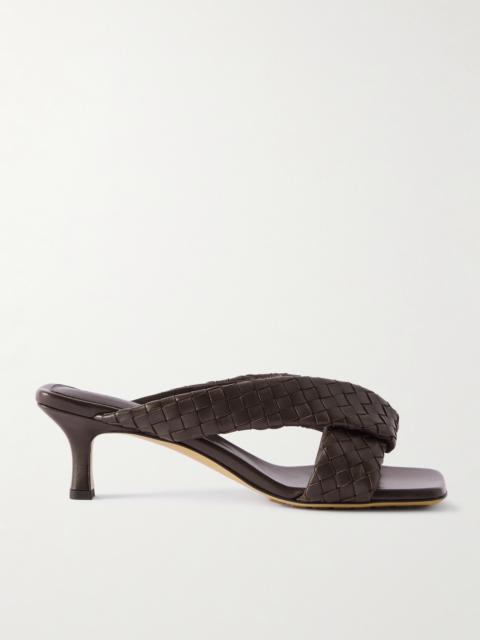 Bottega Veneta Riva Intrecciato Leather Mules