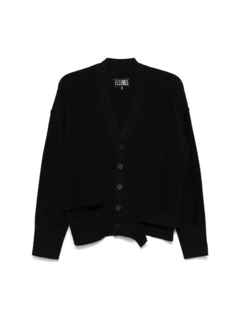 MM6 Maison Margiela cut-out detailed cardigan