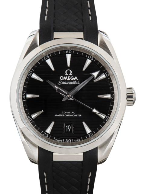 Pre-owned Omega Seamaster Aqua Terra 150M Black Horizontal Teak Dial