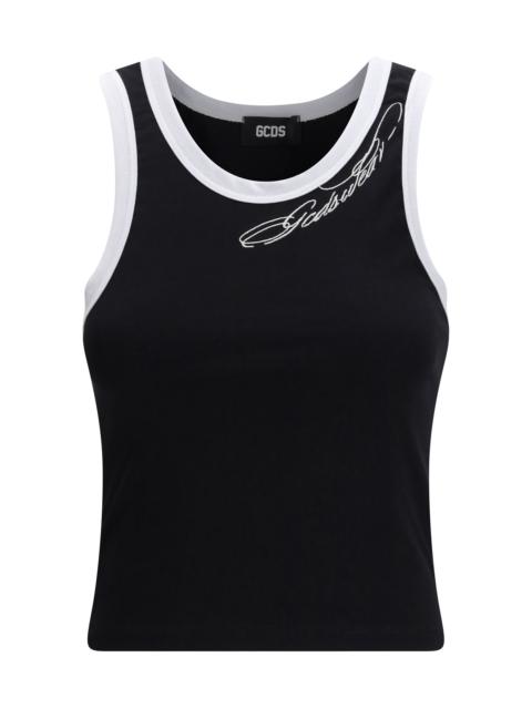 GCDS Gcds Cropped Sleeveless Tank Top