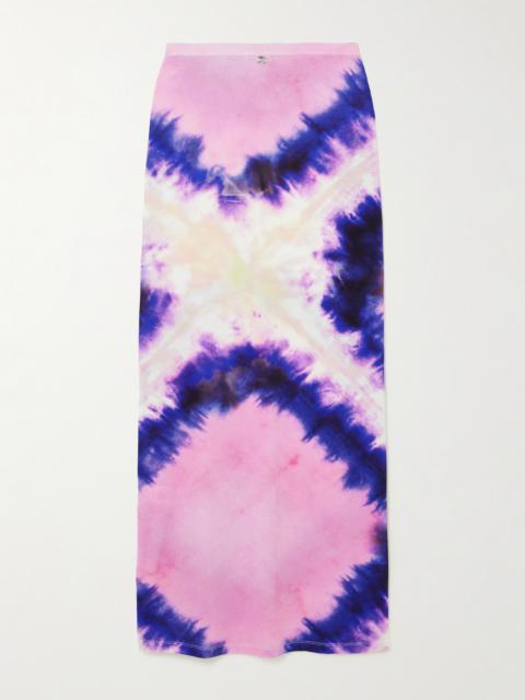 rabanne Tie-dyed Stretch-crepe Maxi Skirt
