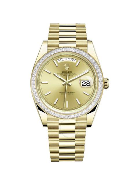 ROLEX Rolex Day Date 40 Automatic Champagne Dial Men's 18kt Yellow Gold President Watch 228398CSP